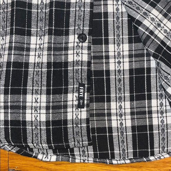 Frye Monochrome Plaid Men's Shirt - Picture 7 of 8